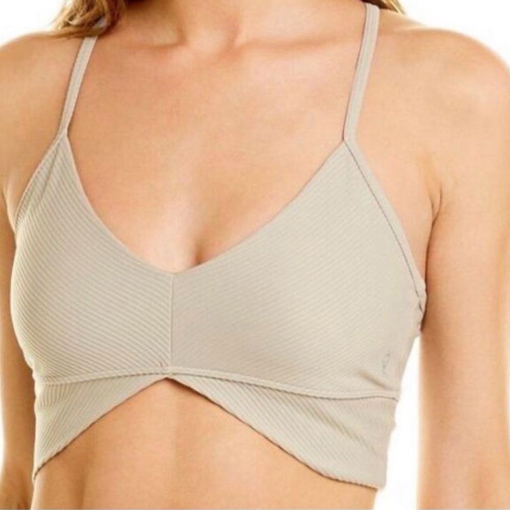 NWT Good American Angeled Rib Crop Top